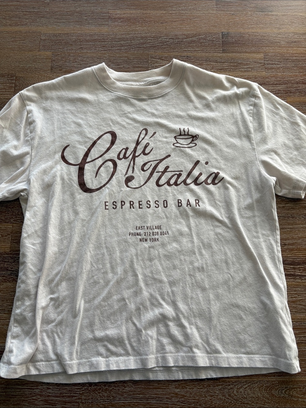 Abercrombie & Fitch Tee with Café Italia Graphic